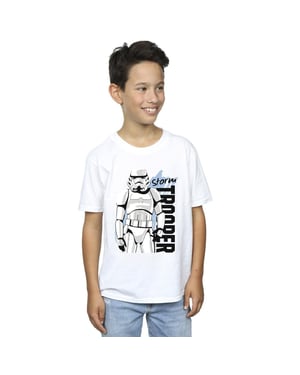 Star Wars Jongens Storm Trooper T-Shirt (Wit)