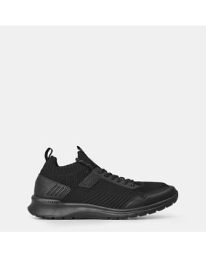 Boss Heren Extreme Suede Hardlooptrainers (Zwart)