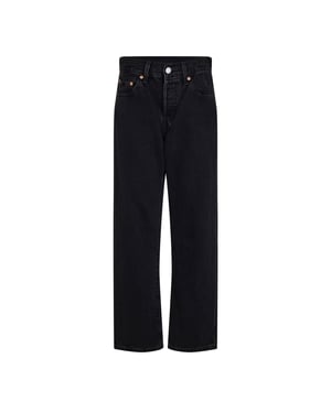 Levis Dames/Dames 501 Korte Jeans (Maanzwart)