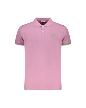 Paarse Poloshirt Met Ijsbergmotief