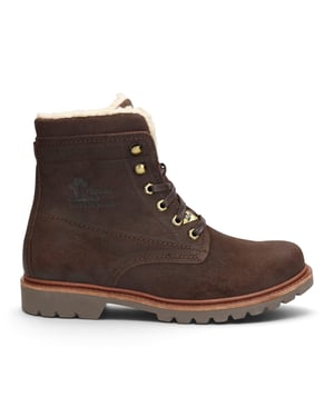 Panama Jack Waterdichte Veterboots van Bruin Leer voor Heren - P03-Aviator C41