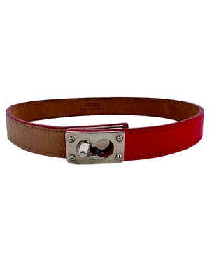 Fendi Double Wrap armband van veelkleurig leer