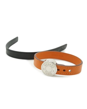 Hermes leren armband Clou de Selle