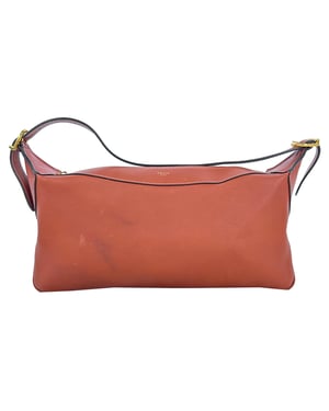 Celine Medium Romy schoudertas in bruin leer