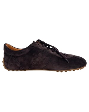 Tod's Lage Sneakers in Bruin Suède