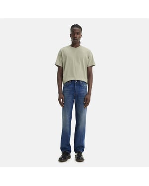 Levis Heren 501 Originele Crash Courses Jeans (Blauw)