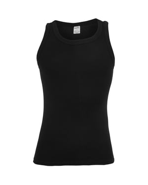 Urban Classics Effen mannentanktop (Zwart)