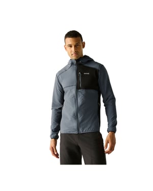Regatta Heren Alven Full Zip Fleecejack (Stormgrijs/Zwart)