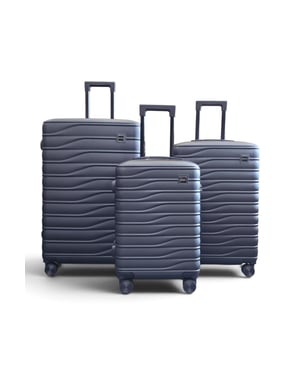 Hardshell zwarte 8-wielige bagagekoffer Tas Koffer Set - Reis