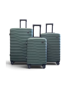 Hardshell groene 8-wielige bagagekoffer Tas Koffer Set - Reis