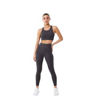 USA Pro Sportbeha met racerback voor dames (Houtskool mergel)