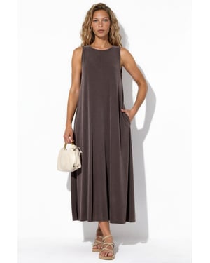 Mouwloze Maxi Jersey Jurk