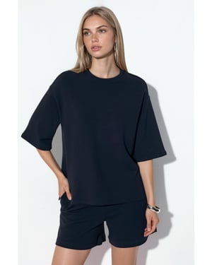Dames Losse Crew Neck T-shirt