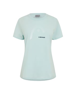 Head Dames Club Lara Regular Korte Mouwen T-shirt (Lichtblauw)