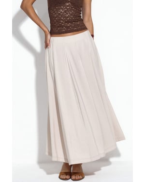 Hoge Taille Maxi A-Lijn Rok