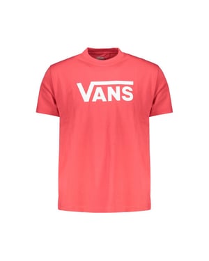 Vans Rosso Katoenen T-Shirt voor Mannen