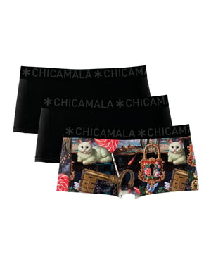 Chicamala Boxershort - 3-Pack - Meisjes Ondergoed