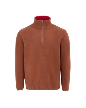 Donnay Heren Quarter Zip Fleecejack (Bruin)