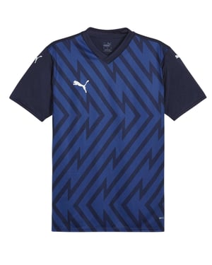 Puma Heren Teamglory Jersey T-Shirt (Marineblauw/Wit)