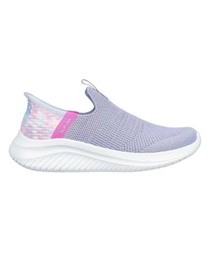 Skechers Meisjes Ultra Flex 3.0 Tie Dye Instap Schoenen (Lavendel)