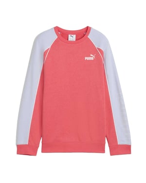 Puma Kinderen Sportstijl Relaxed Fit Raglan Lange Mouwen Sweater (Perzik)