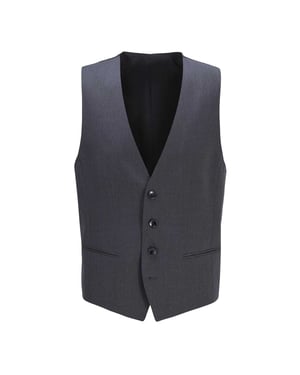 Boss Heren Wilson Virgin Wool Gilet (Donkergrijs)