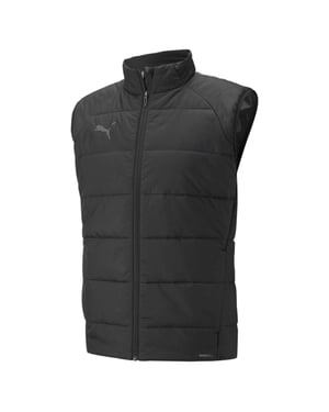 Puma Heren TeamLIGA Gequilt Mouwloos Gilet (Zwart)
