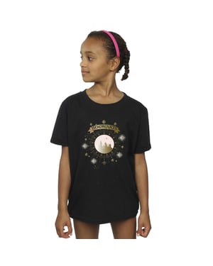 Harry Potter Meisjes Zweinstein Yule Ball Katoenen T-Shirt (Zwart)