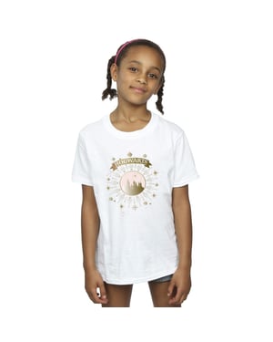Harry Potter Meisjes Zweinstein Yule Ball Katoenen T-Shirt (Wit)