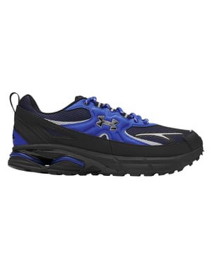 Under Armour Dames Apparition Tech Logo Lederen Sneakers (Blauw)
