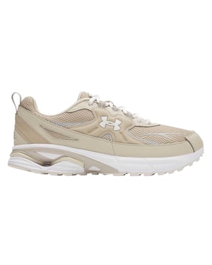 Under Armour Dames Apparition Tech Logo Leren Sneakers (Bruin)