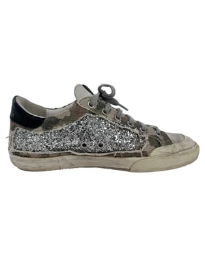 Golden Goose Super-Star Glittern Sneakers in Multicolor Katoen