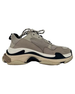 Balenciaga Triple S Sneakers in kaki suede