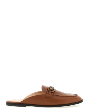 PINKO Bruine Kalfsleren Ballerina's