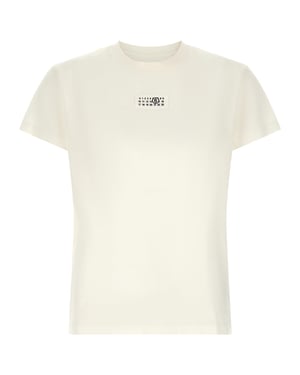 MM6 Maison Margiela Witte Katoenen T-shirt