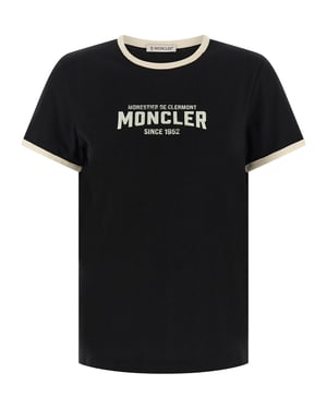 Moncler Zwarte Katoenen T-Shirt