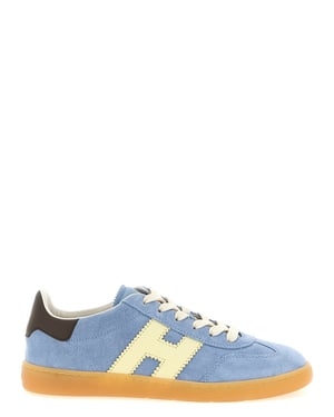 Hogan Blauwe Kalfsleren Sneakers