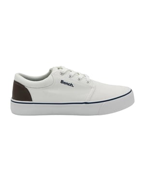 Bench Heren Donnie canvas sneakers met contrasterende panelen (Wit)