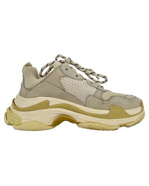 Balenciaga Triple S sneakers in crèmekleurig nylon