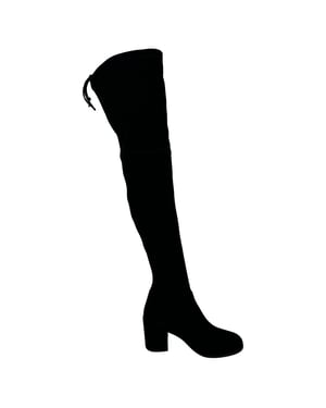 Stuart Weitzman Tieland overknee laarzen in zwart suède