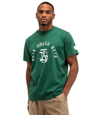 T-shirt groen Butcher of Blue opdruk wit