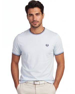 T-shirt Fred Perry lichtblauw