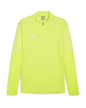 Puma Heren Team Final trainingsfleece met kwartritssluiting (Geel)