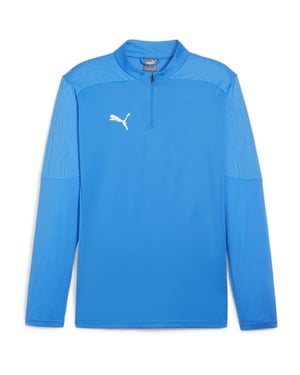Puma Heren Team Final trainingsfleece met kwartritssluiting (Blauw)