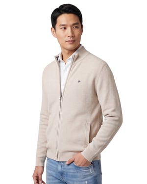 Beige vest Fynch Hatton textuur