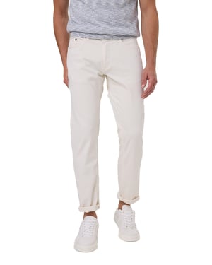 Pierre Cardin pantalon 5-p Lyon Tapered fit creme effen