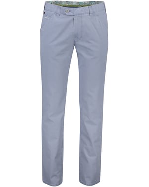 Meyer broek Chicago blauw gestreept katoen