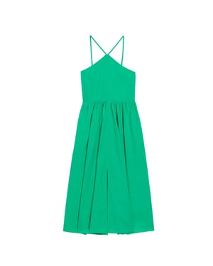 Ted Baker Vari Halterneck A-lijn Groene Midi-jurk