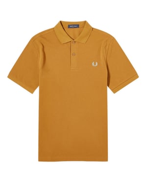 Fred Perry Classic Donkerkaramelblauwe Polo Met Logo