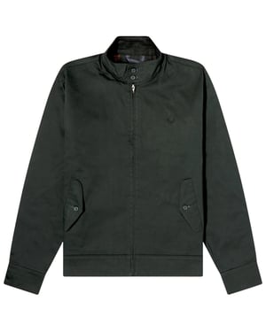 Fred Perry Harrington-jas In Gewaxt Nachtgroen